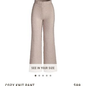 SKIMS “cozy” tank top and knit pants